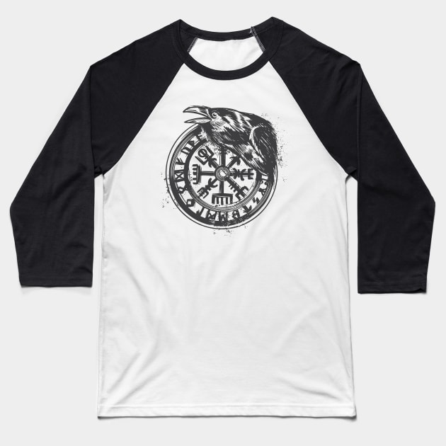 Viking Runes - Norse Symbols Baseball T-Shirt by LAPublicTees